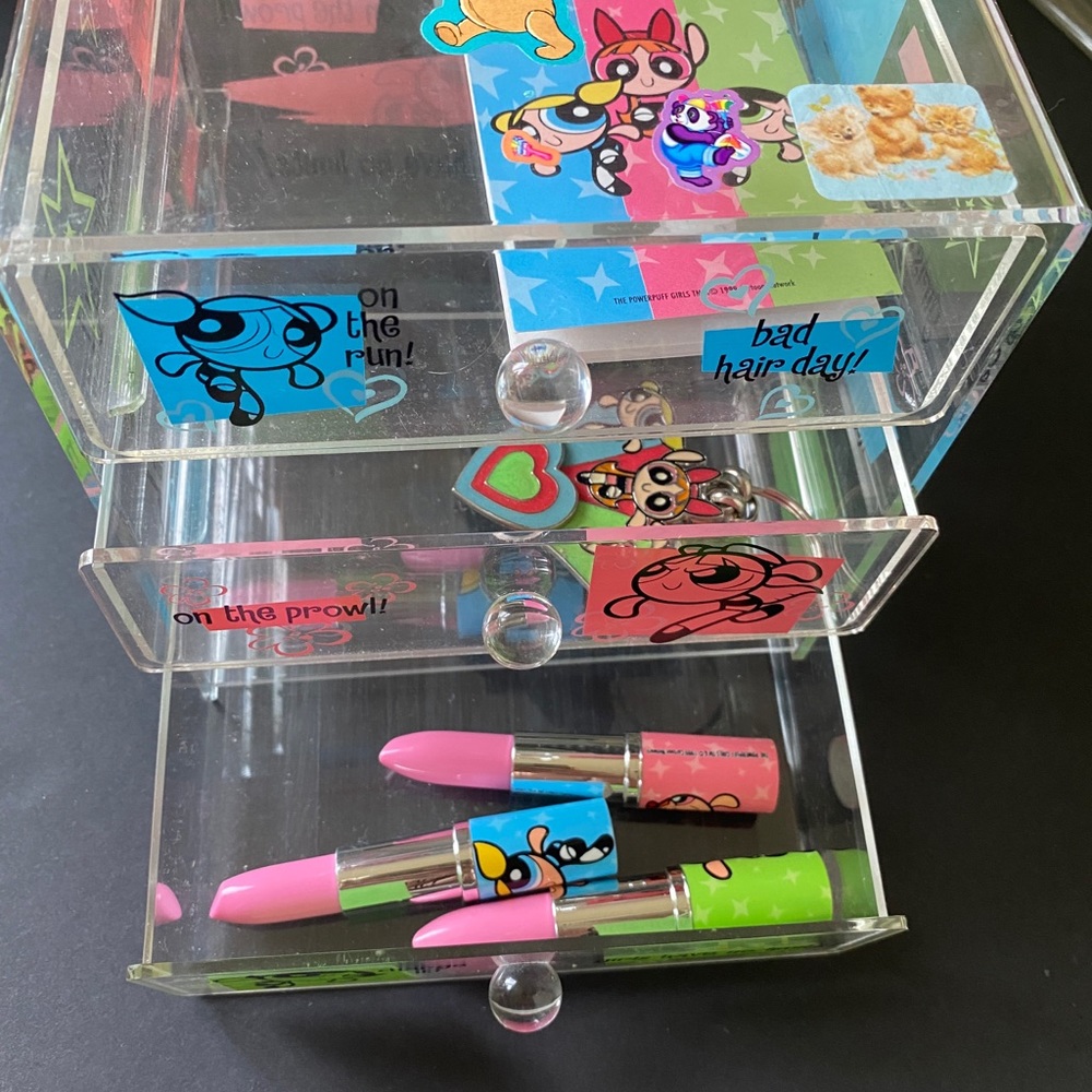 Y2K vintage powerpuff girls storage container